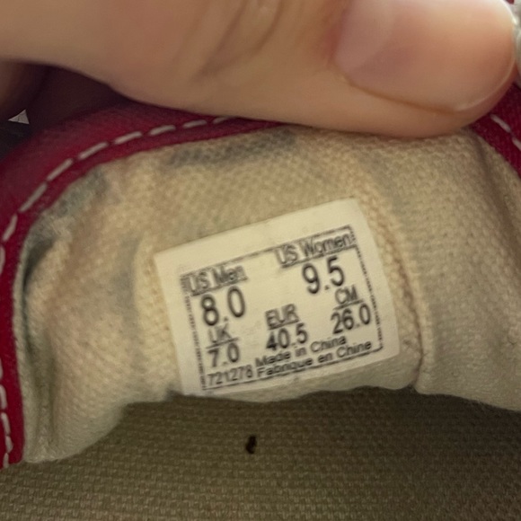 VANS PRIMARY CHECK OLD SKOOL RED/WHITE - Picture 7 of 10